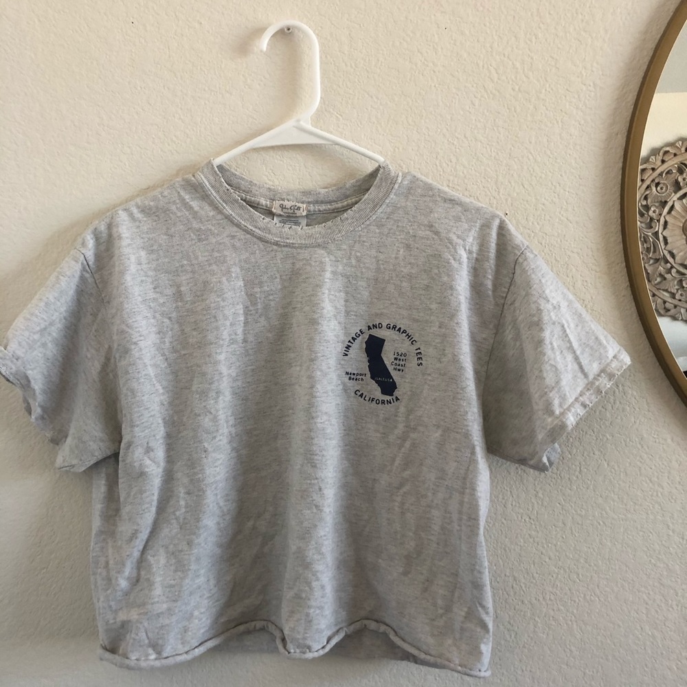 Gray graphic T-shirt